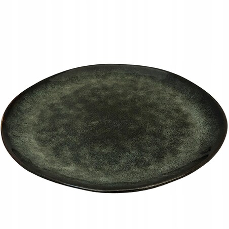 TALERZ OBIADOWY 28cm ZIELONY ceramiczny płaski płytki na sztuki okrągły