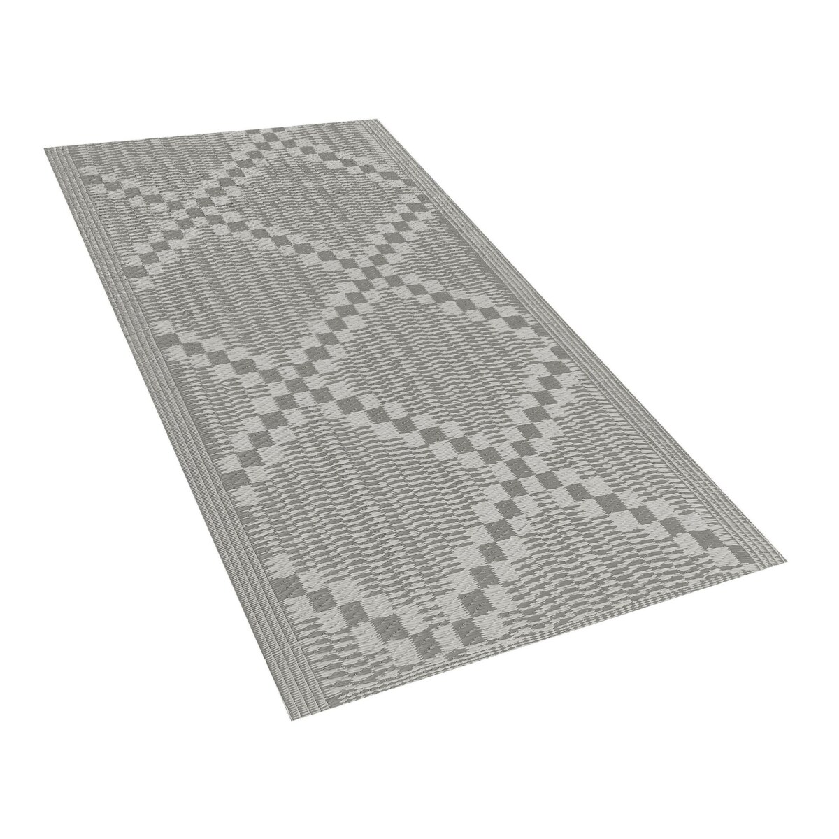 Dywan zewnętrzny 60 x 105 cm szary JALNA