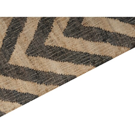 Dywan z juty 160 x 230 cm beżowo-czarny DEDEPINARI