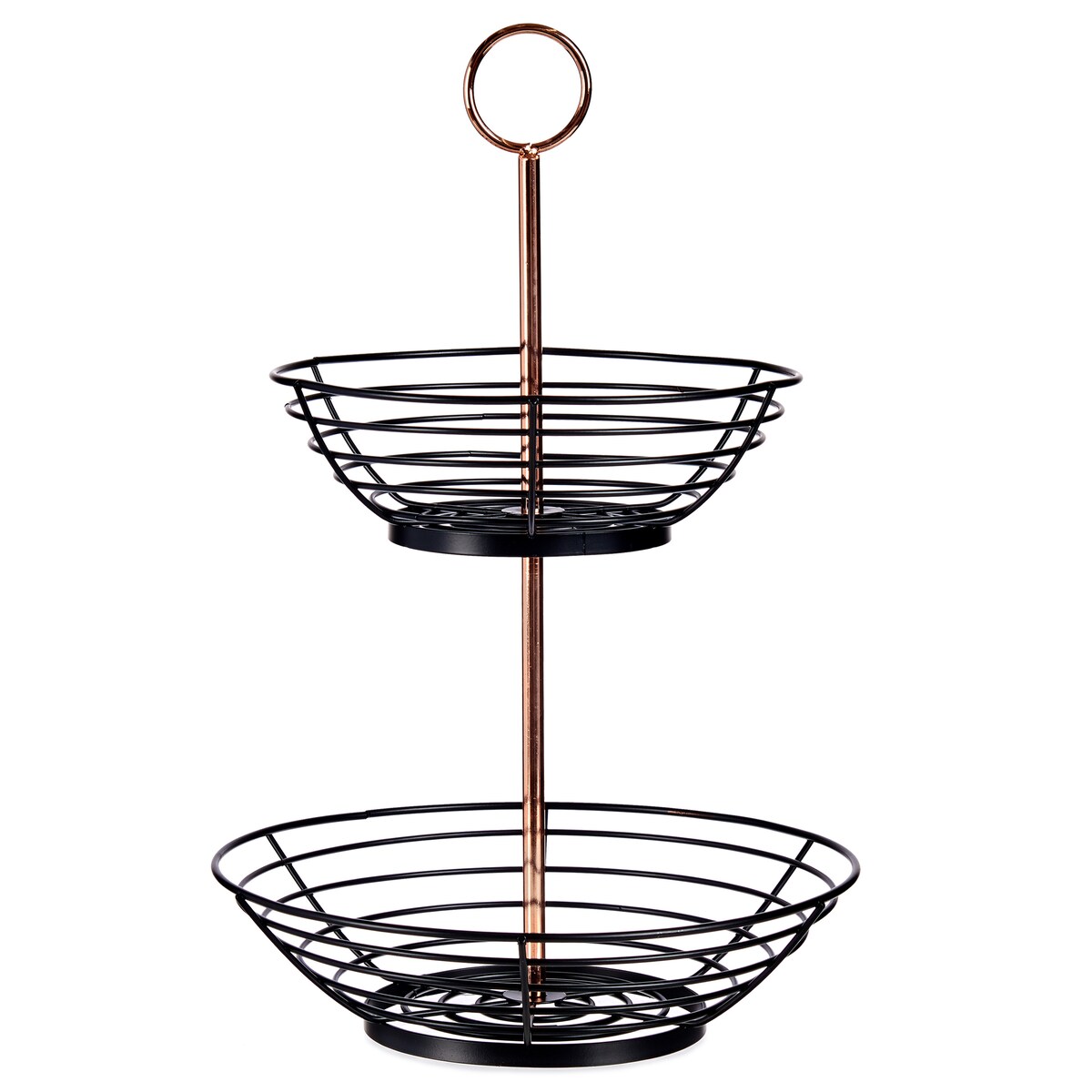 Dwupoziomowa patera na owoce, metal