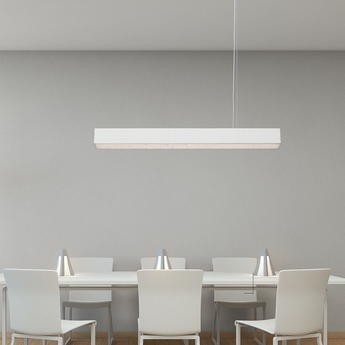 Lampa sufitowa wisząca Light Prestige Mira biały LED 2700K-6500K (SMART) 1 szt.