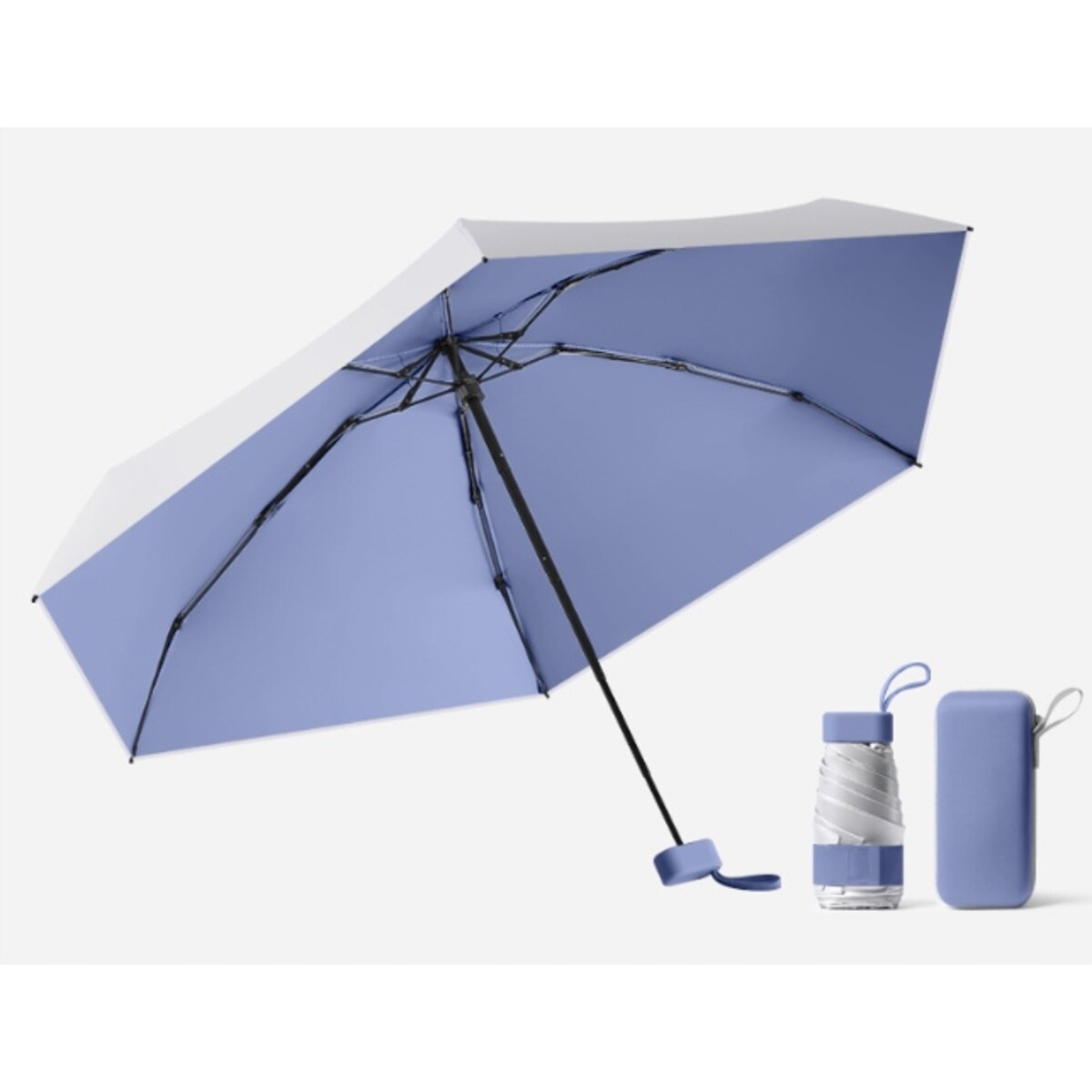 Parasol kieszonkowy kompaktowy parasolka składana mała mały mini etui LEKKA