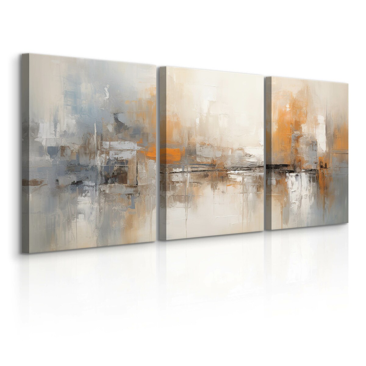 3x Obraz Do Sypialni Salonu Set Beton Abstrakcja Nowoczesny Styl 30x40cm