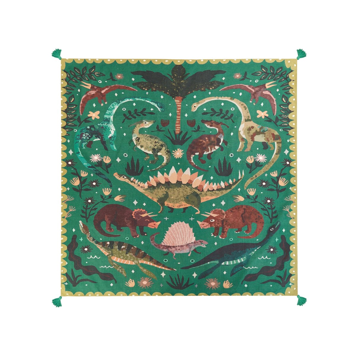 Koc piknikowy TUZIANI 200 x 200 cm Zielony