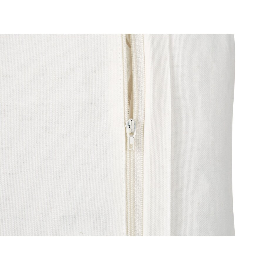 2 bawełniane poduszki dekoracyjne z motywem ptaków 45 x 45 cm białe DILLENIA