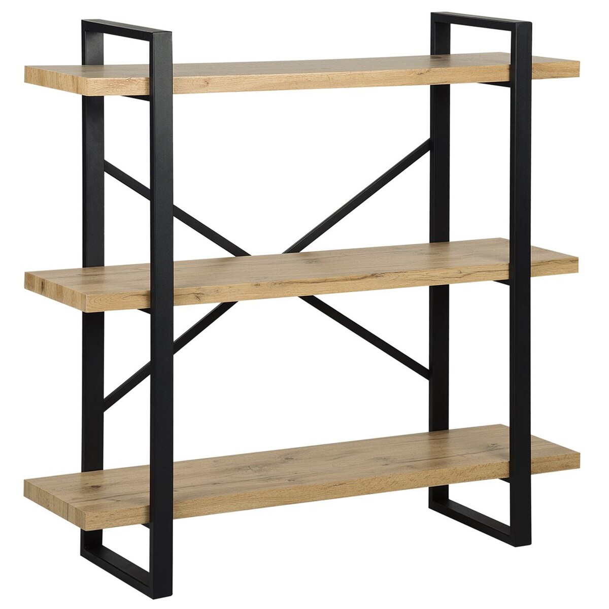 Regał 3 półki TIMBER 111 cm Jasnobrązowy