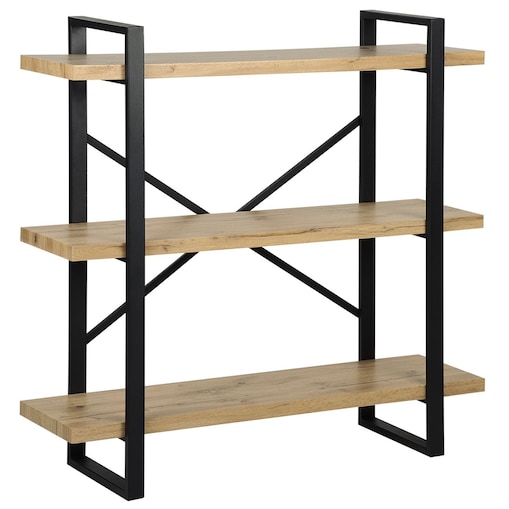 Regał 3 półki TIMBER 111 cm Jasnobrązowy