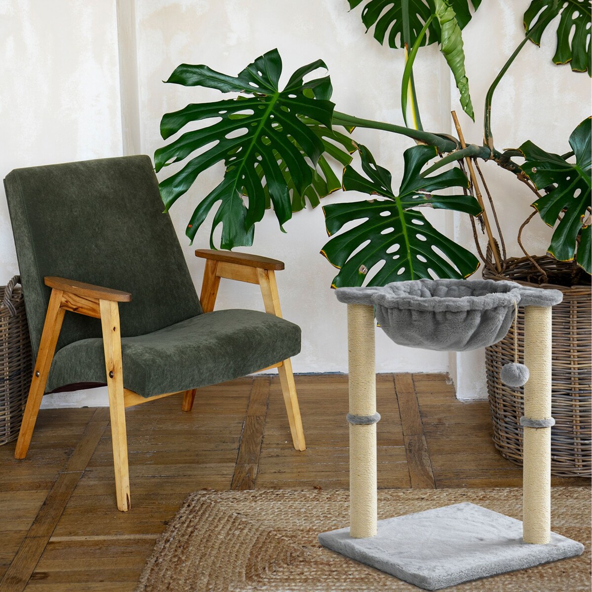 DRAPAK DLA KOTÓW SZARY 331667