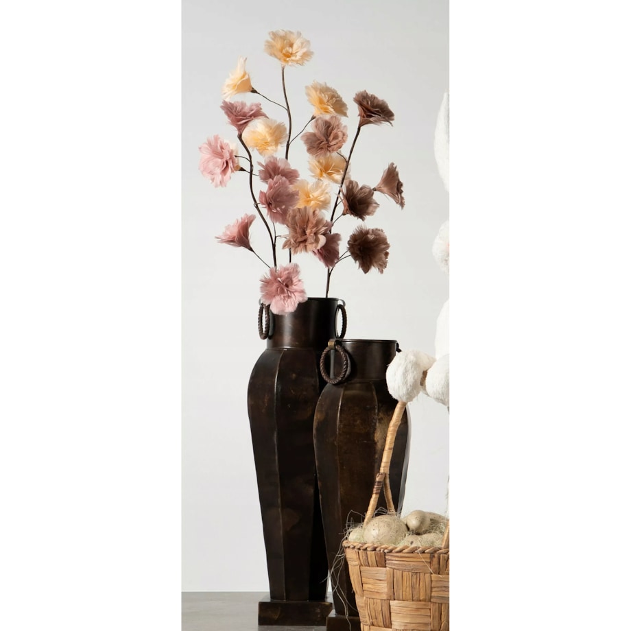 SZTUCZNA GAŁĄZKA KWIAT NATURALNE PIÓRA 100cm do wazonu różowa dekoracyjna