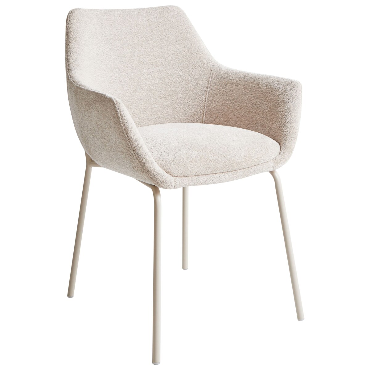 Zestaw 2 krzeseł do jadalni BOWDON Szenil Jasnobeżowy