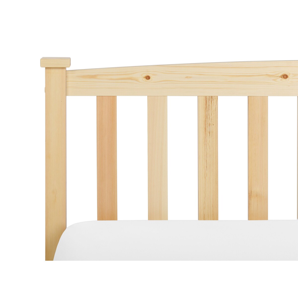 Łóżko drewniane 90 x 200 cm jasne GIVERNY