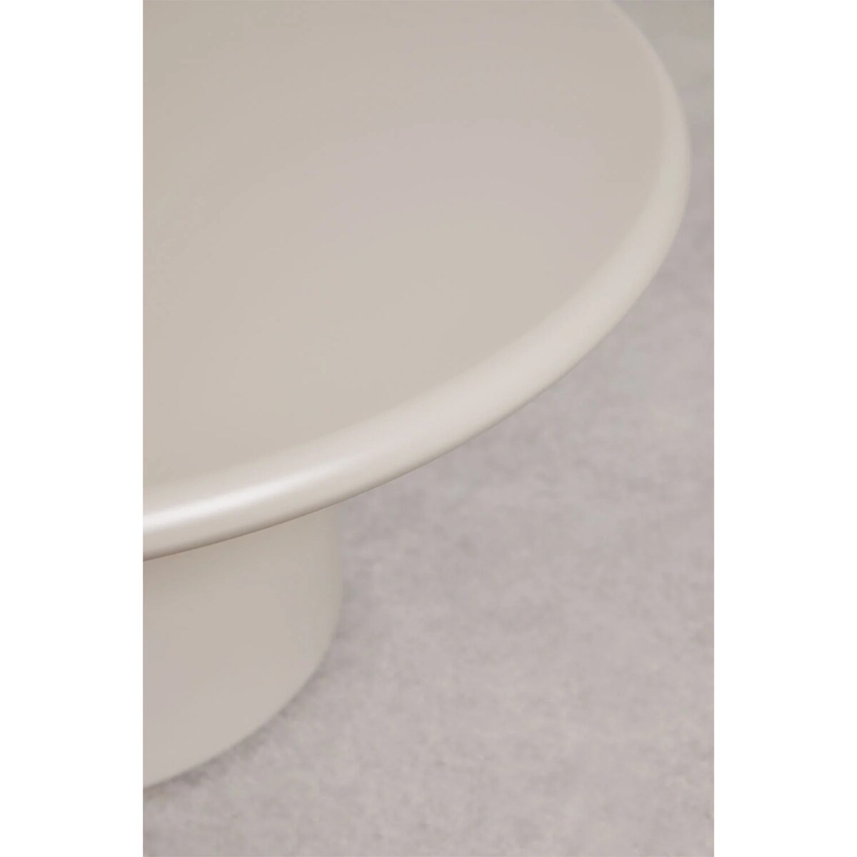 Stolik kawowy z MDF, Ø80 cm, kremowo-kaszmirowy, Rodeo