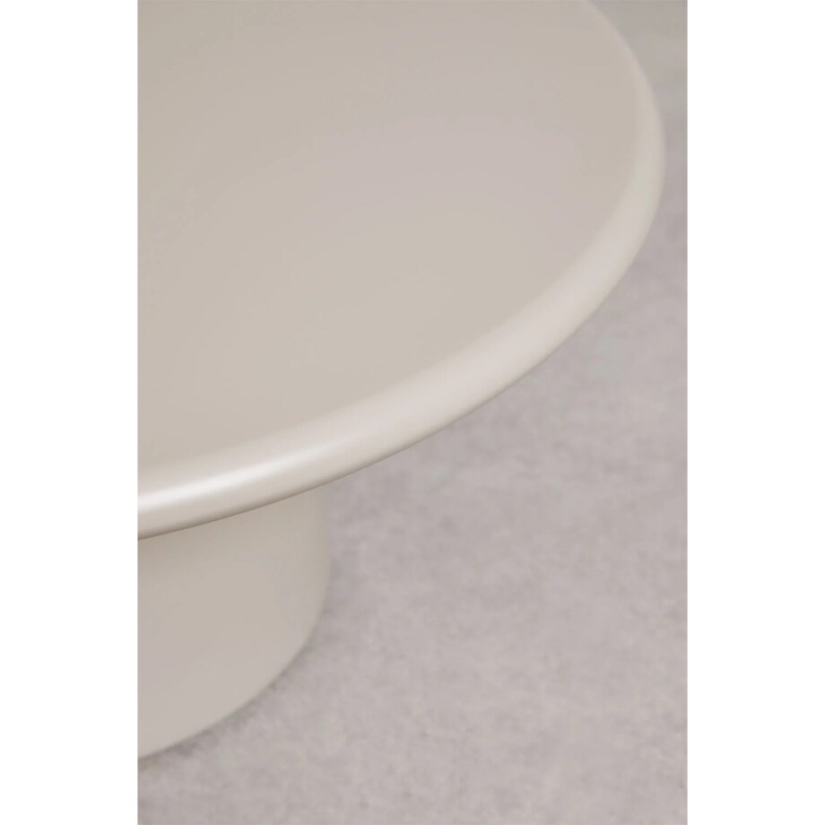 Stolik kawowy z MDF, Ø80 cm, kremowo-kaszmirowy, Rodeo