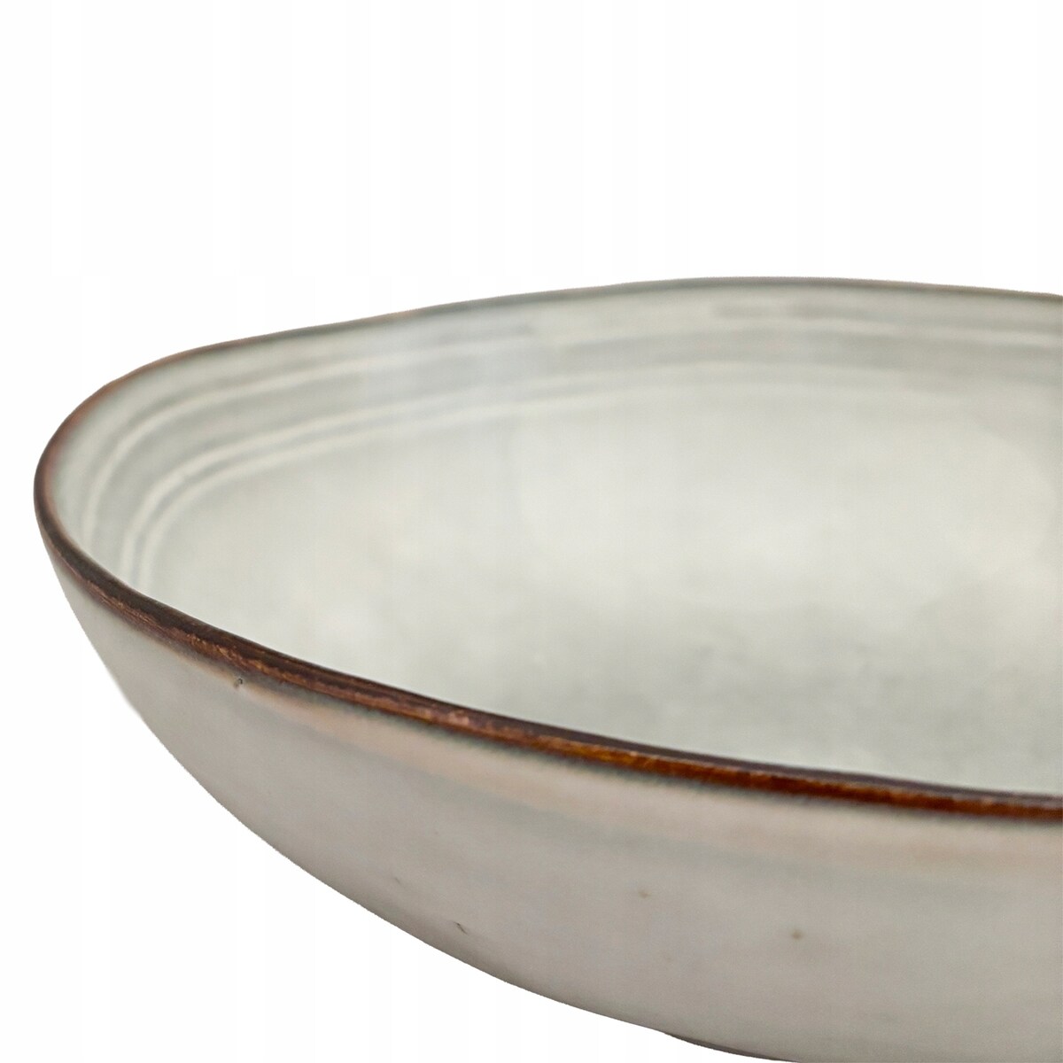 MISA MISKA NA OWOCE WARZYWA PATERA DUŻA ceramiczna 24cm szara kuchenna