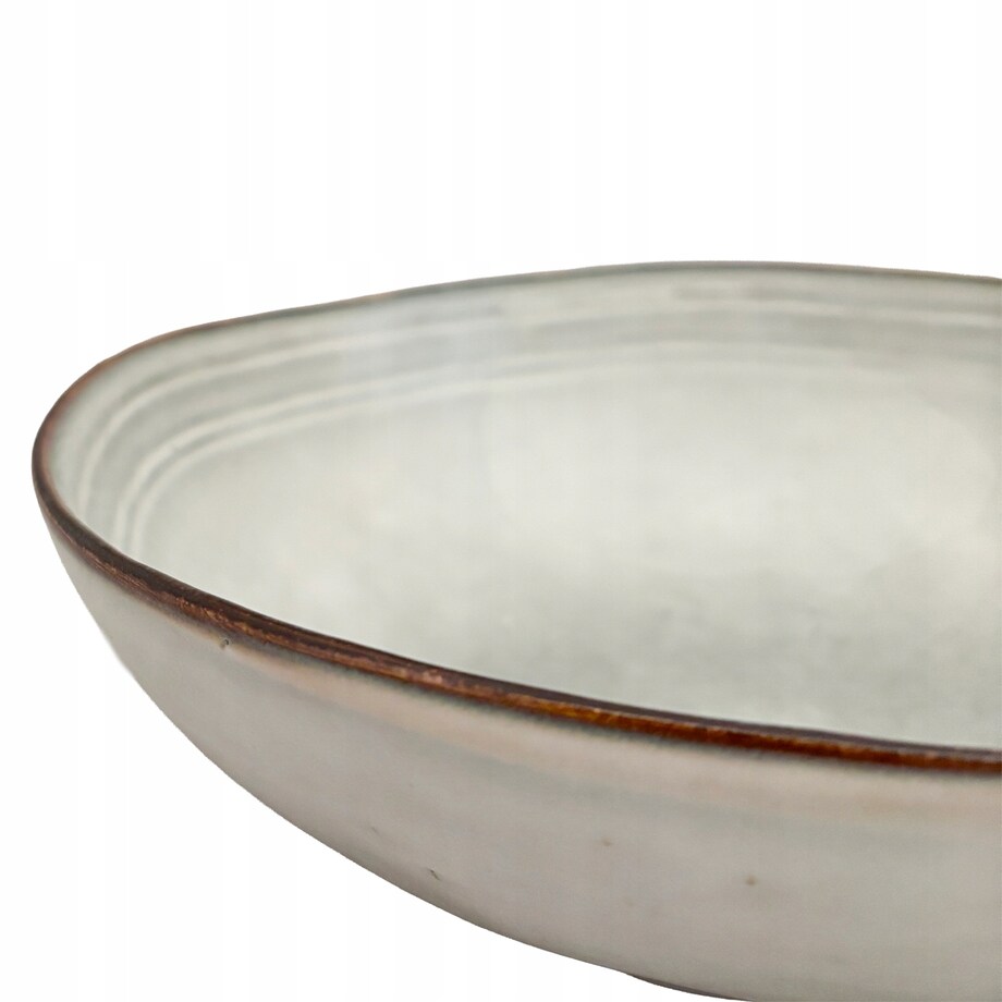 MISA MISKA NA OWOCE WARZYWA PATERA DUŻA ceramiczna 24cm szara kuchenna