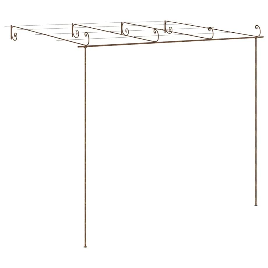vidaXL Pergola ogrodowa, antyczny brąz, 4x3x2,5 m, żelazo