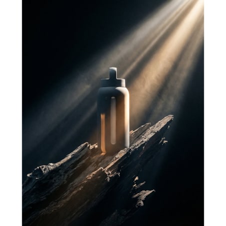 MUUKI DAILY BOTTLE szklana butelka na wodę 720 ml, Smoke Grey