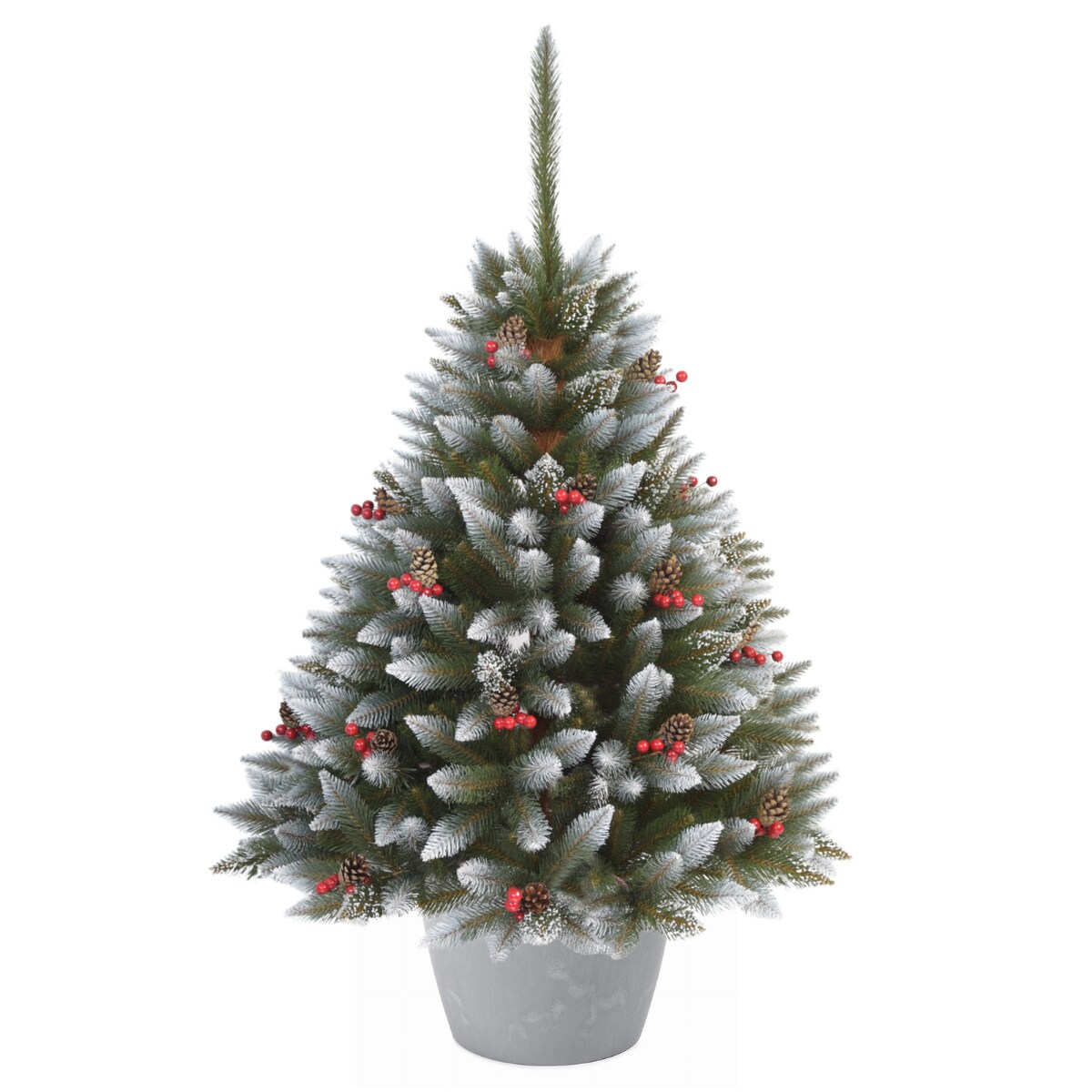 Choinka Premium Świerk Diamentowy Ilex w Okrągłej Donicy 160 cm X-Choinka 7 kolorów donicy