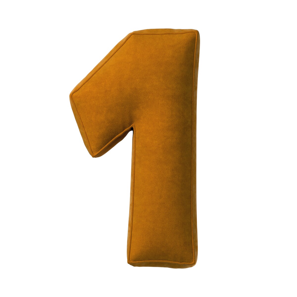 Poduszka Cyferka 1, miodowy, 25 x 40 cm, Posh Velvet