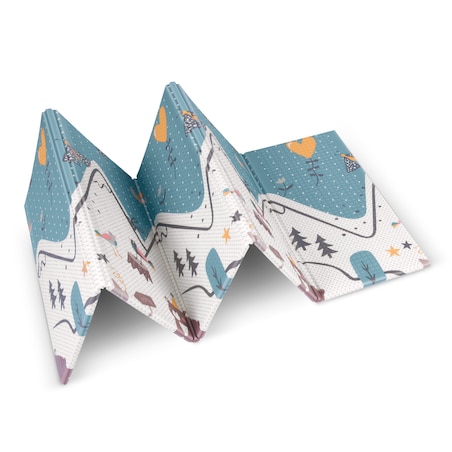 Mata piankowa edukacyjna składana dla dzieci 150x200 pianka xpe Nukido