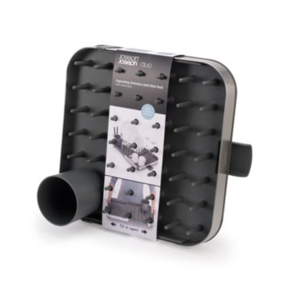 Rozsuwana suszarka do naczyń (stalowa) Extend Duo Joseph Joseph