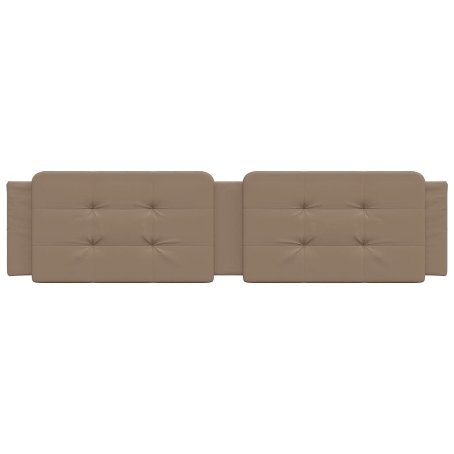 vidaXL Poduszka na wezgłowie, Zadar, cappuccino, 200 cm, sztuczna skóra