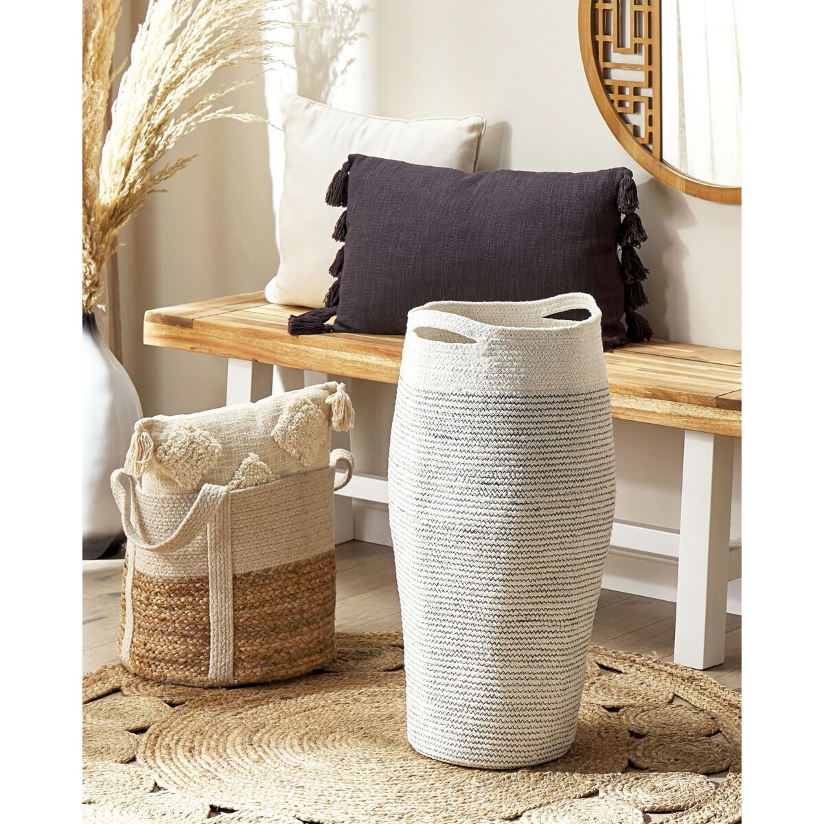 Kosz bawełniany biały ARRAH