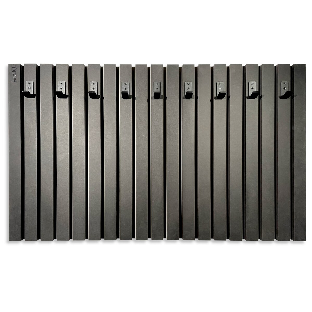 Wieszak na ubrania na ścianę Lamele 100cm czarny