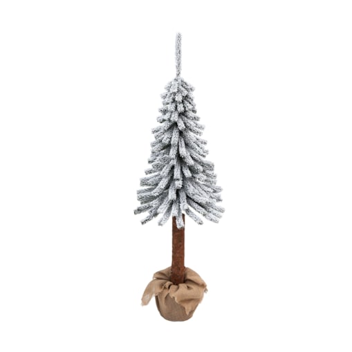 Choinka sztuczna Świerk górski ośnieżony na pniu