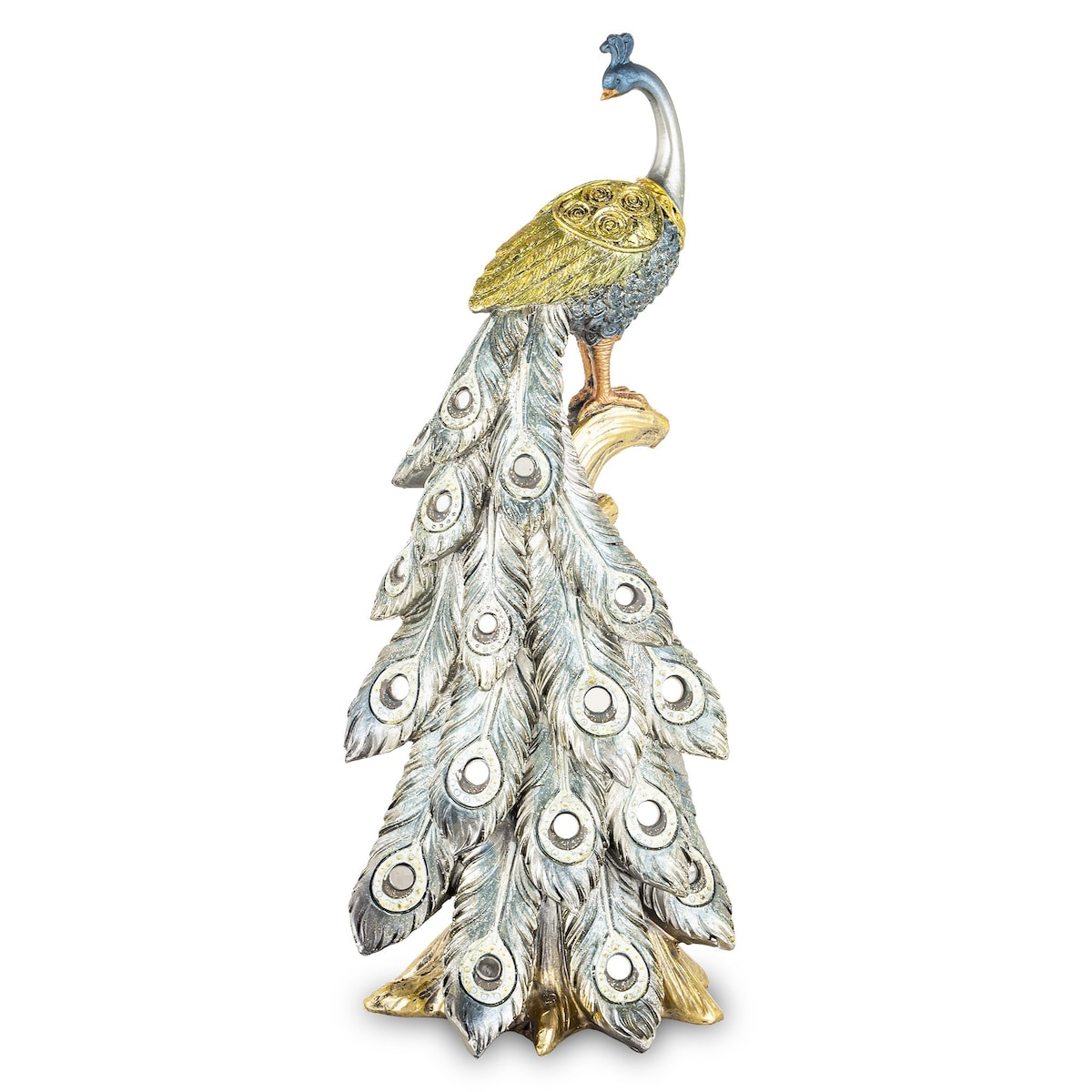 Dekoracja - Paw 32x12x10 cm PAVO-3 złoty