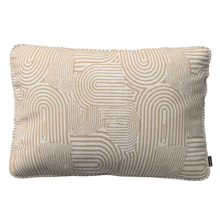 Poszewka Gabi na poduszkę prostokątna 60x40 beżowe łuki na kremowym tle
