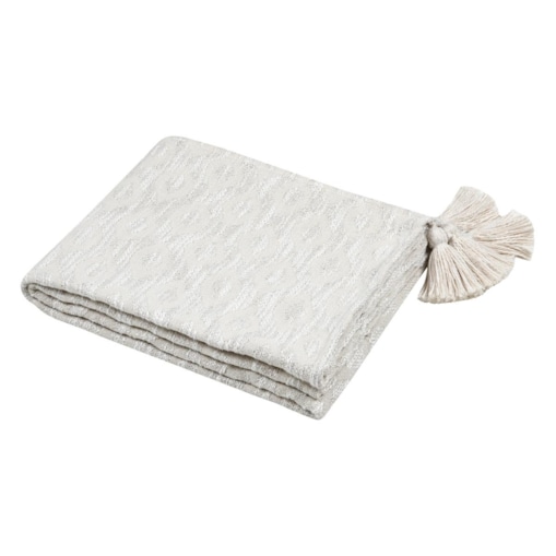 Koc bawełninany z efektem lnu, BALMA, 125 x 150 cm