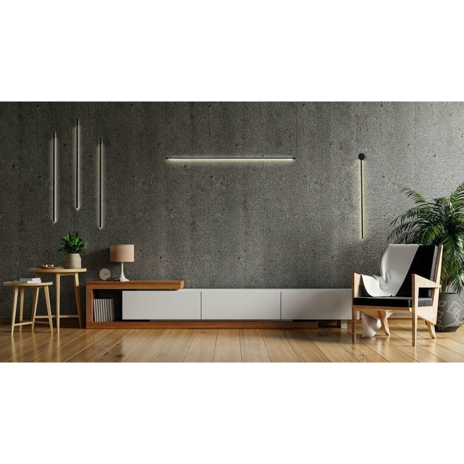 Kinkiet lampa ścienna OMBRE 80 czarna