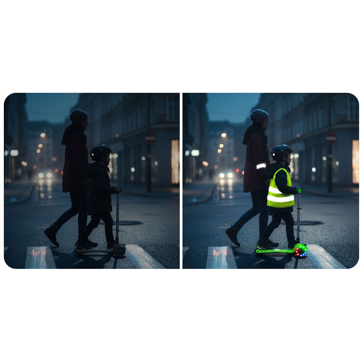 Hulajnoga trójkołowa dla dzieci Ricokids Jelly balansowa świecąca w ciemności 765900