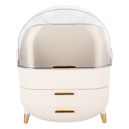 Organizer na kosmetyki XL kosmetyczka beżowa