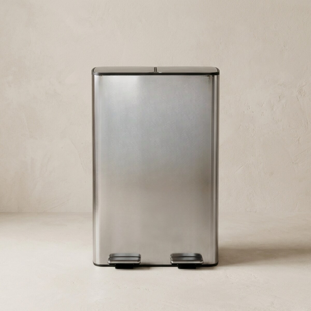 Dwukomorowy kosz na odpady SOLV, 60 l,