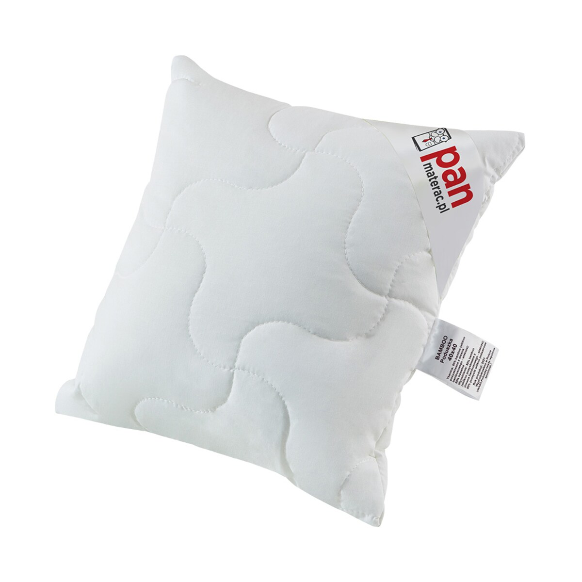 Poduszka bambusowa 40x40 BAMBOO PAN MATERAC oddychająca przyjazna dla skóry