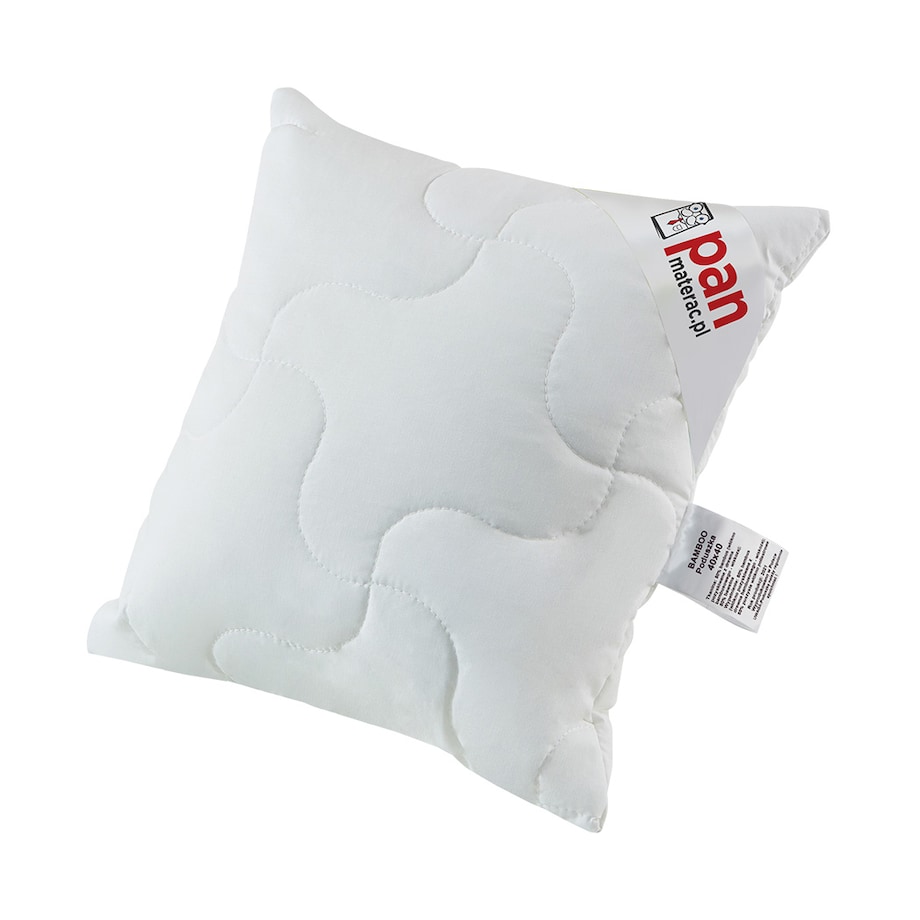 Poduszka bambusowa 40x40 BAMBOO PAN MATERAC oddychająca przyjazna dla skóry