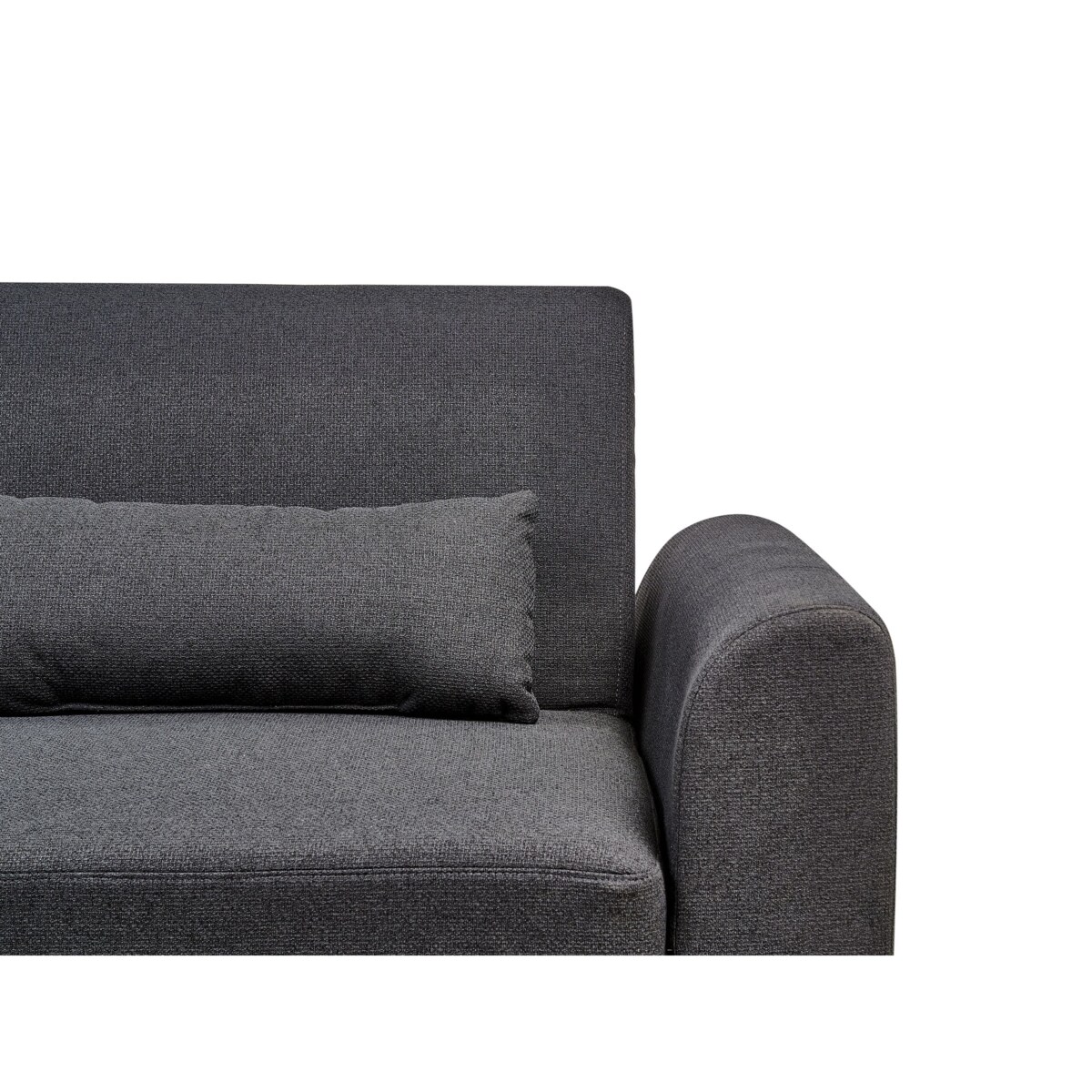 Narożnik rozkładany prawostronny czarny OLLSTA