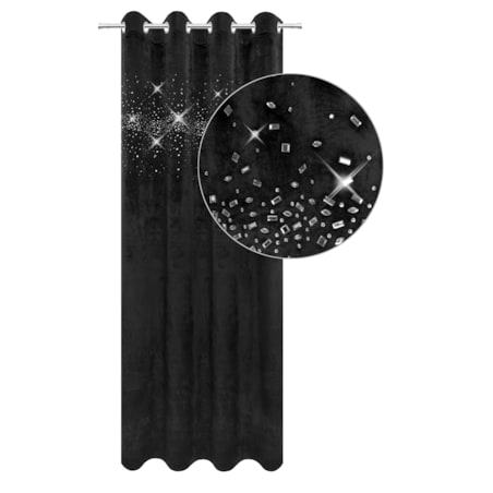 zasłona welurowa potłuczone szkło 140x250 cm