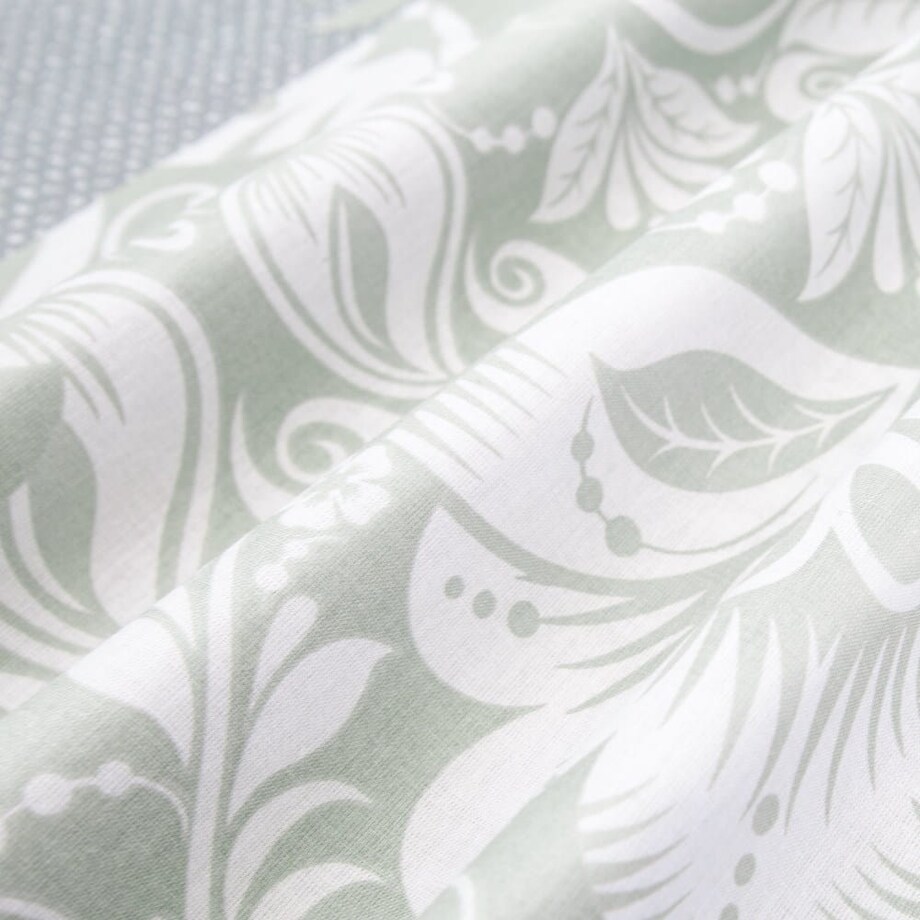 Pościel bawełniana 200x220 Cottonlove Exclusive Calina niebieska i białe kwiaty