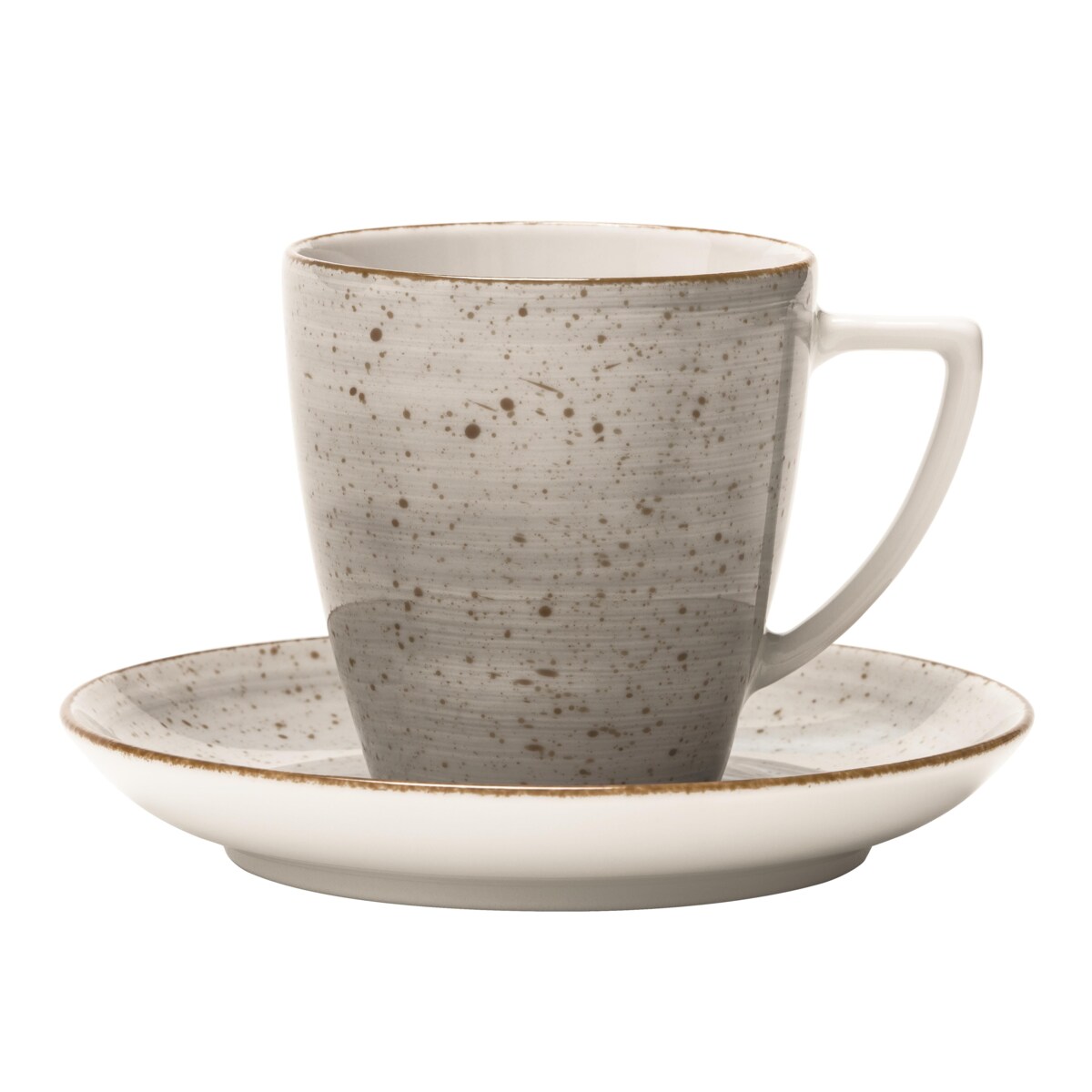 Filiżanka 200 ml ze spodkiem Beata, Sonia szara LB20 (6630Z)