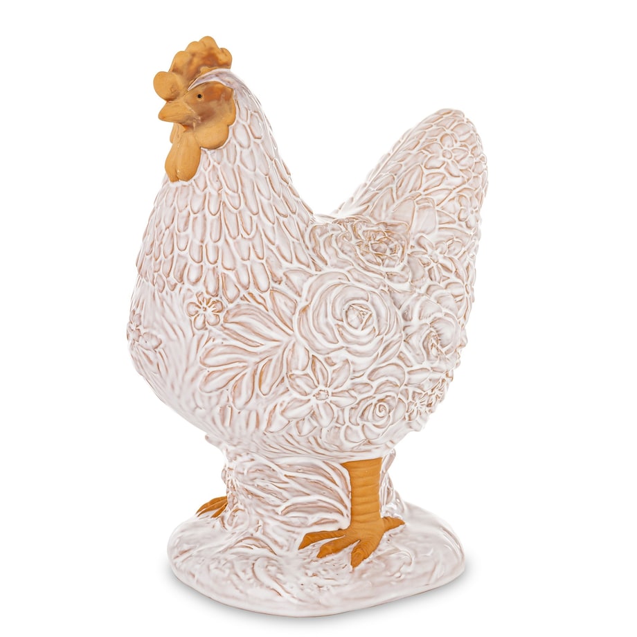 Dekoracja - kura ceramiczna25x13x19 cm WAANS -2 biała