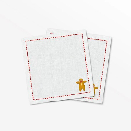 Serwetki świąteczne - Minimalistyczny piernik (2szt.)