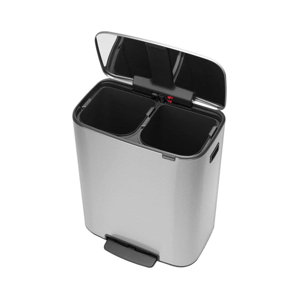 Kosz na śmieci pedałowy Bo 2x30L stal matowa FPP 211461
