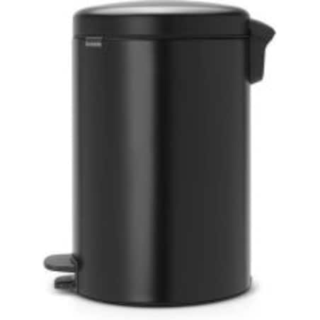 Kosz na śmieci pedałowy 20l Newicon mat black 114106