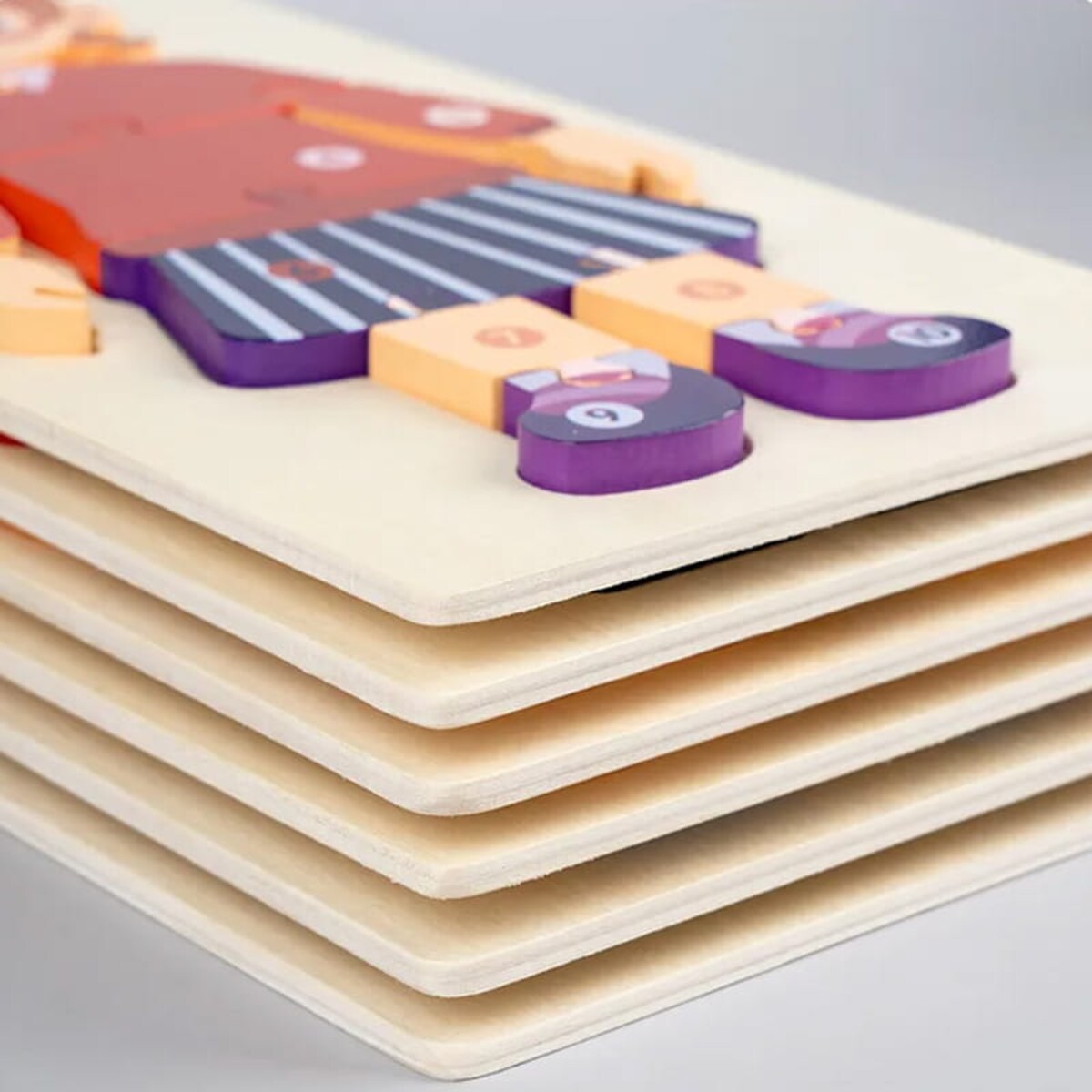 Puzzle drewniane - Zawody - Strażak