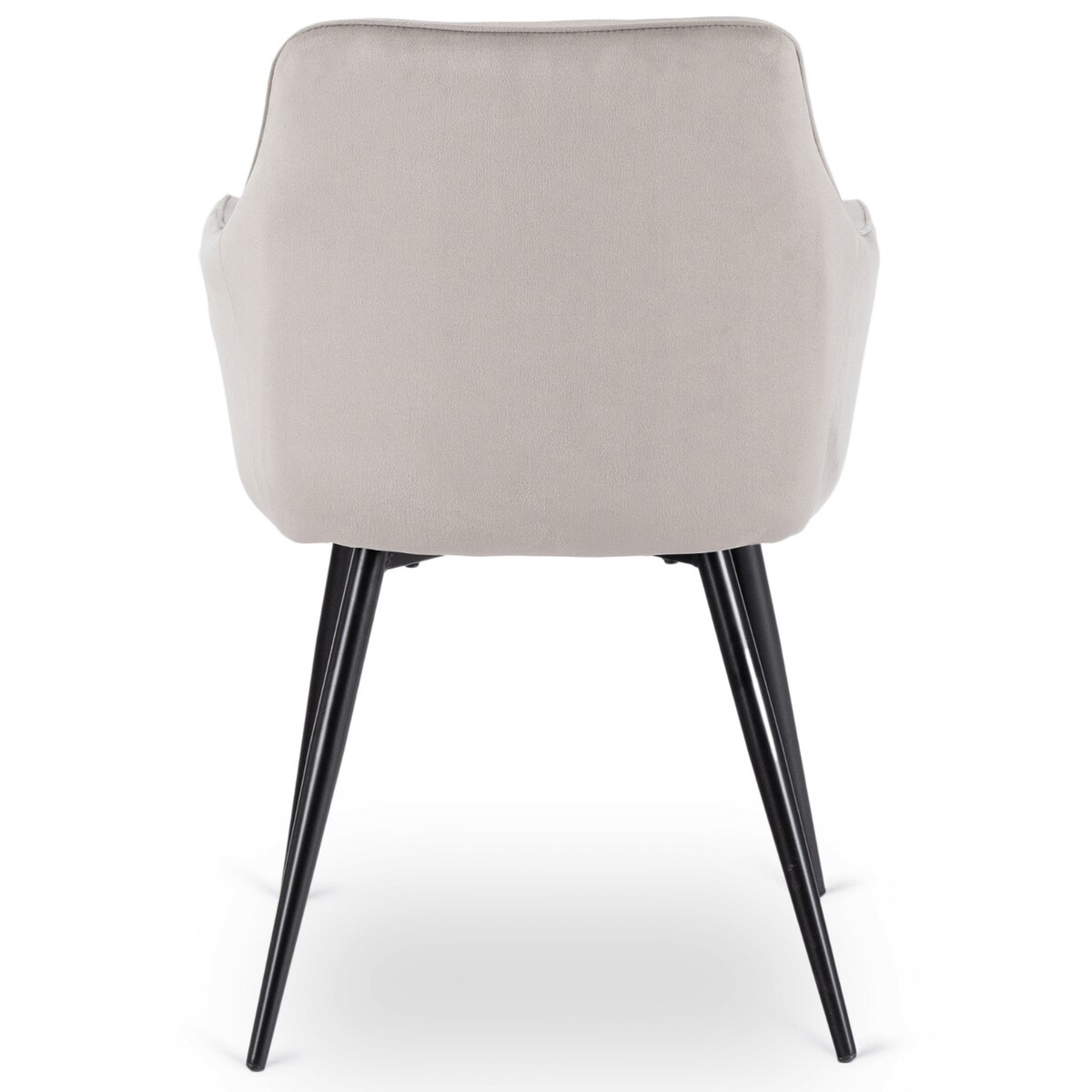 Krzesło Tapicerowane Welurowe Do Salonu Jadalni Kuchenne Szare MODESTO