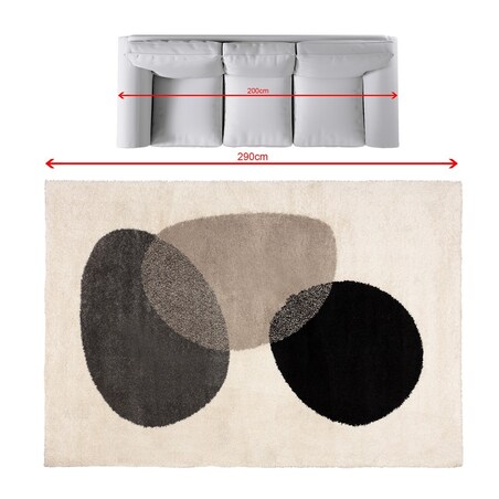 Dywan Royal Nomadic Living 200x290cm cream/dark grey, 200 x 290 cm