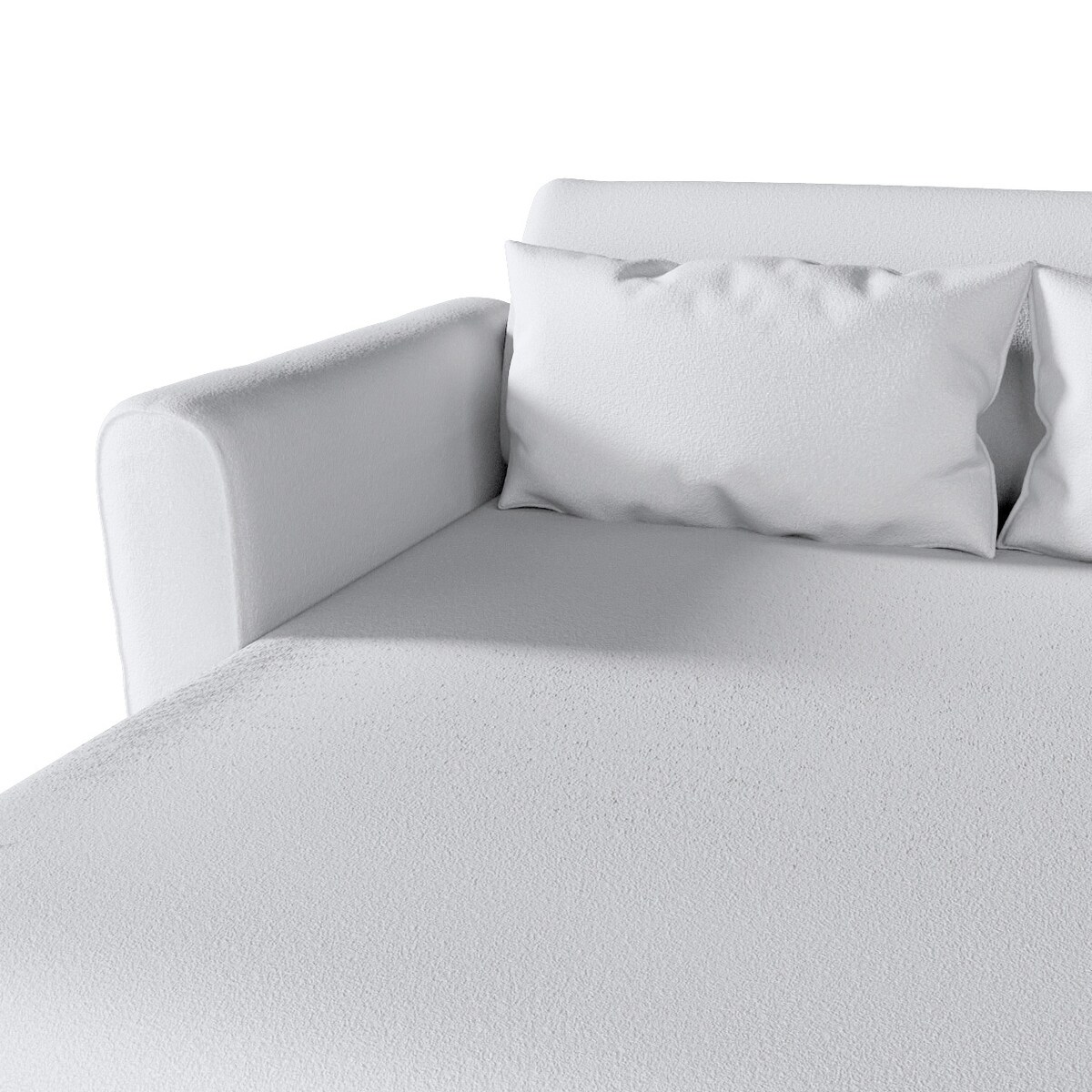 Pokrowiec na fotel Mysinge, biała bukla, fotel Mysinge, Boucle Teddy